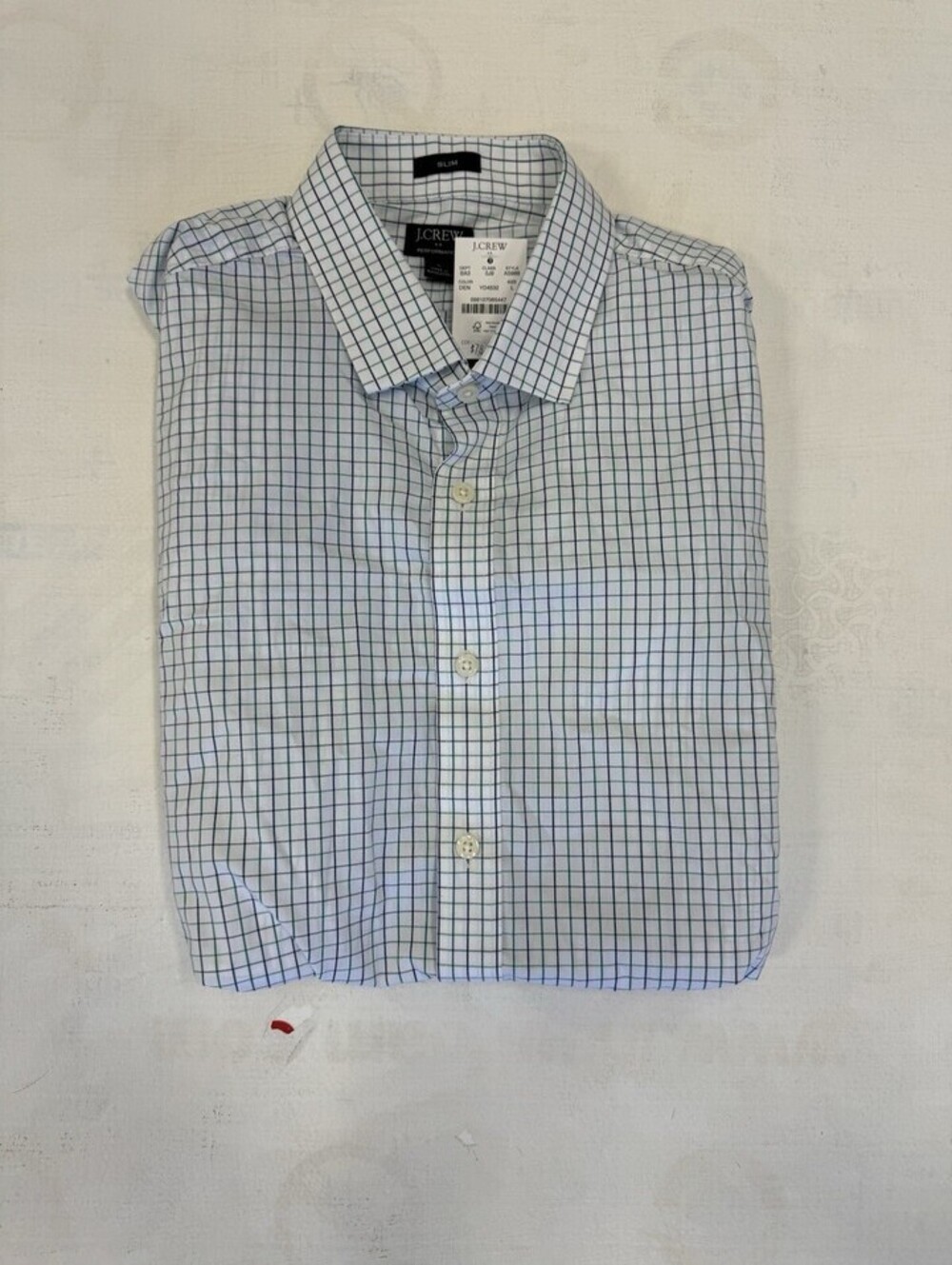 J Crew Plaid Performance dress shirt NWT L